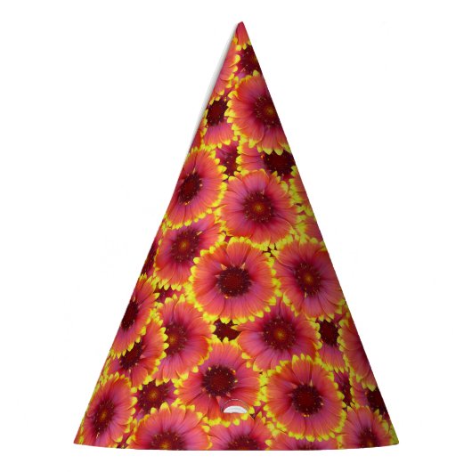 Gaillardia Seamless Pattern Partyhütchen (Links)