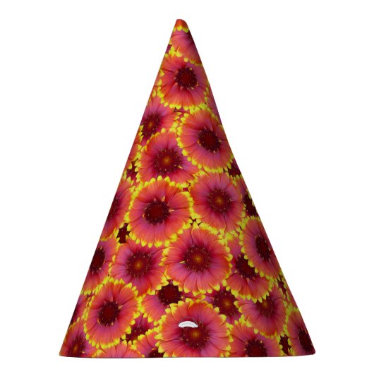 Gaillardia Seamless Pattern Partyhütchen (Rechts)