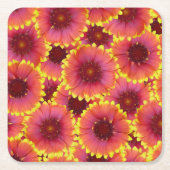 Gaillardia Seamless Pattern Rechteckiger Pappuntersetzer (Vorderseite)