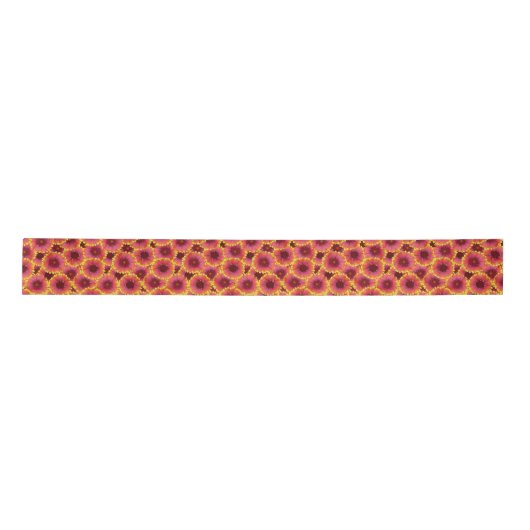 Gaillardia Seamless Pattern Satinband (Vorderseite)