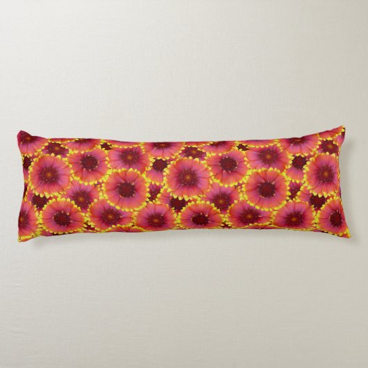 Gaillardia Seamless Pattern Seitenschläferkissen (Rückseite)