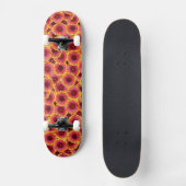 Gaillardia Seamless Pattern Skateboard (Vorderseite)