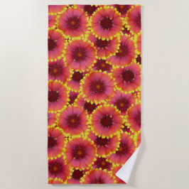 Gaillardia Seamless Pattern Strandtuch