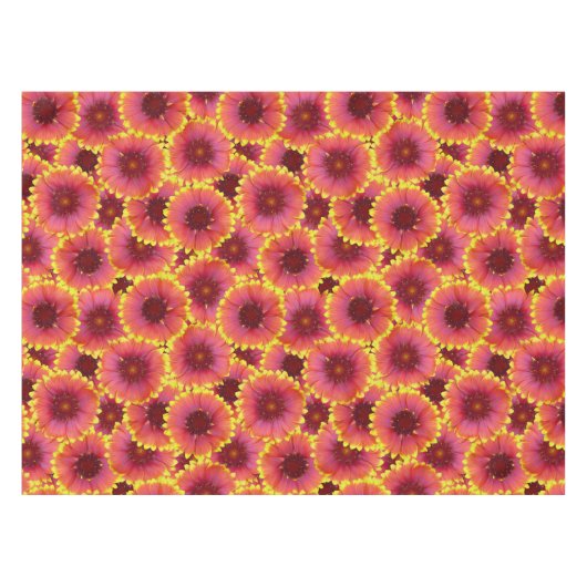 Gaillardia Seamless Pattern Tischdecke (Vorderseite (Horizontal))