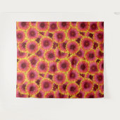 Gaillardia Seamless Pattern Wandteppich (Vorderseite (Horizontal))