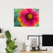 Gaillardia und Ladybug Poster (Heimbüro)