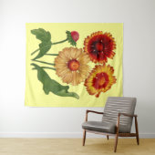 gaillardias print wandteppich (Beispiel (Horizontal))
