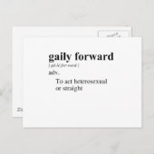 GAILY FORWARD POSTKARTE (Vorne/Hinten)
