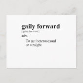 GAILY FORWARD POSTKARTE (Vorderseite)