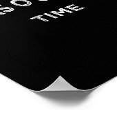 Gain O'clock Time Funny Powerlift Bodybuilding Poster (Ecke)