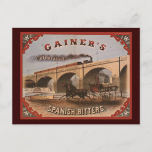 Gainer's Spanish Bitters Postkarte