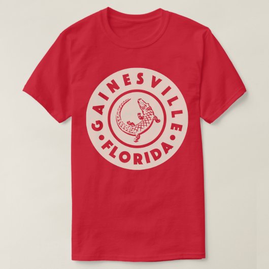 Gainesville Florida Circle Tan T-Shirt (Design vorne)