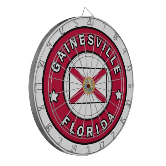 Gainesville Florida Dartscheibe (Vorderseite Links)