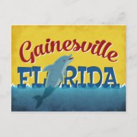 Gainesville Florida Delfin Retro Vintage Reise
