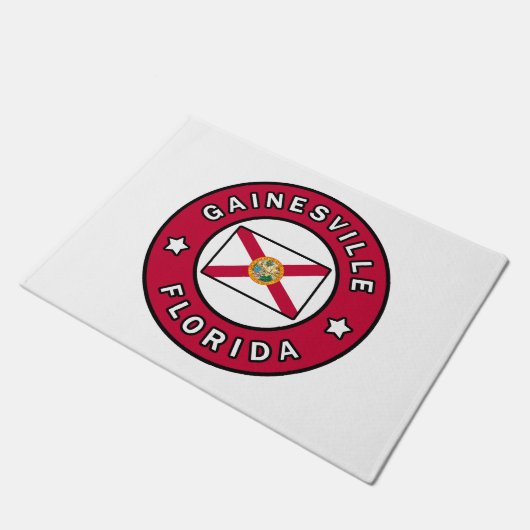 Gainesville Florida Fußmatte (Schrägansicht)