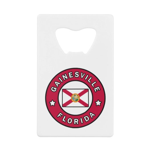Gainesville Florida Geldbeutel Flaschenöffner (Vorderseite)