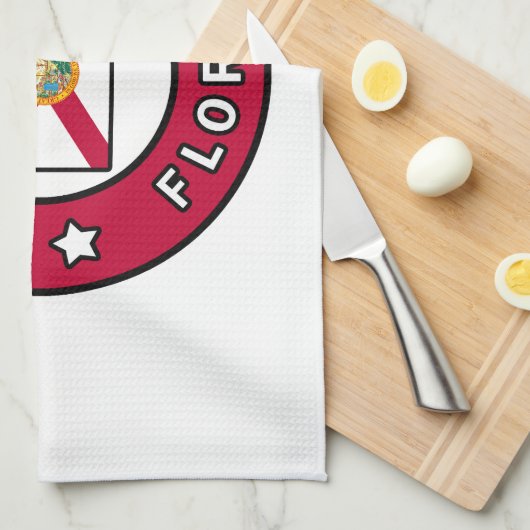 Gainesville Florida Geschirrtuch (Viertel Falte)