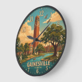 Gainesville Florida Große Wanduhr (Winkel)