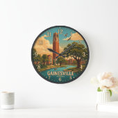 Gainesville Florida Große Wanduhr (Zuhause)