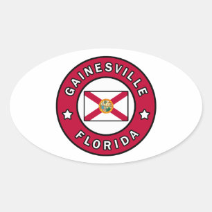 Gainesville Florida Ovaler Aufkleber