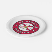 Gainesville Florida Pappteller (Schrägansicht)