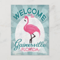 Gainesville Florida Pink Flamingo Retro