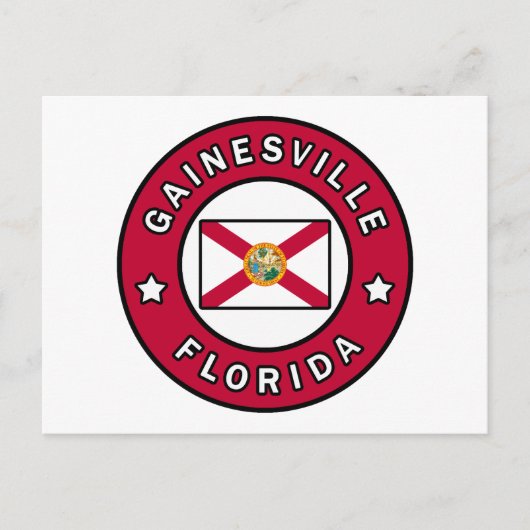 Gainesville Florida Postkarte (Vorderseite)