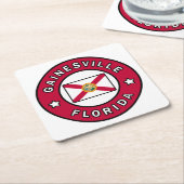 Gainesville Florida Rechteckiger Pappuntersetzer (angewinkelt)