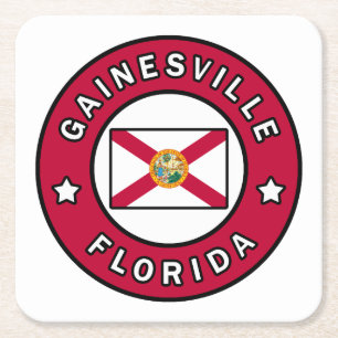 Gainesville Florida Rechteckiger Pappuntersetzer