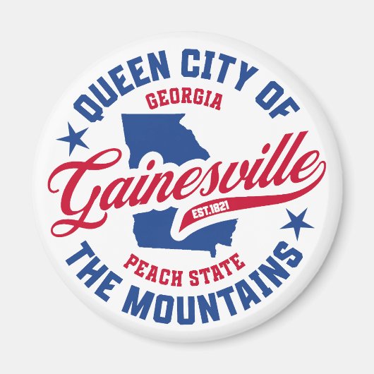 Gainesville, Georgien Magnet (Vorne)
