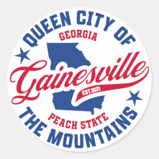 Gainesville, Georgien Runder Aufkleber