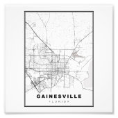 Gainesville Map Fotodruck (Vorne)