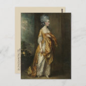 Gainsborough Malerei von Anmut Dalrymple Elliott Postkarte (Vorne/Hinten)