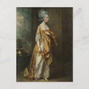 Gainsborough Painting of Grace Dalrymple Elliott Postkarte