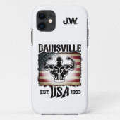 Gainsville USA Double Biceps Pose Bodybuilder Case-Mate iPhone Hülle (Rückseite)