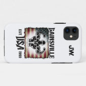 Gainsville USA Double Biceps Pose Bodybuilder Case-Mate iPhone Hülle (Rückseite (Horizontal))