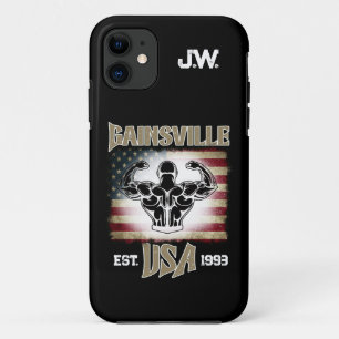 Gainsville USA Double Biceps Pose Bodybuilder Case-Mate iPhone Hülle