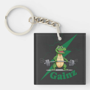Gainz Gym Crocodile Gewichtsabnahme Schlüsselanhänger