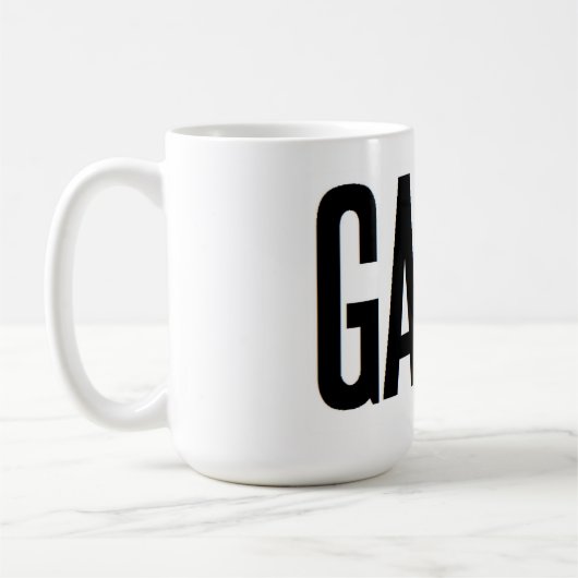 Gainz Trainingsübung Weightliftingzitat Kaffeetasse (Links)