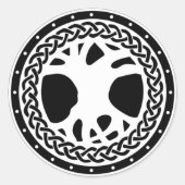 Gaiscioch White Emblem Runder Aufkleber (Vorderseite)