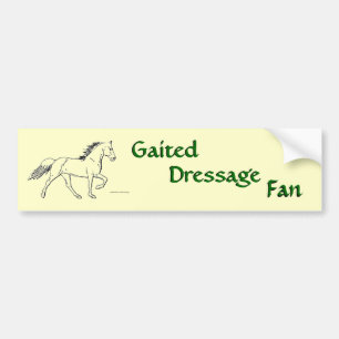 Gaited Dressage Fan Autoaufkleber