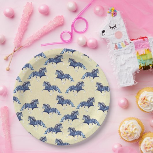 Gaited Horse Blámóða Pappteller (Party)