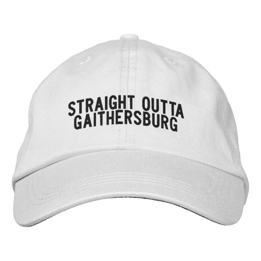 Gaithersburg Maryland Hat Bestickte Baseballkappe (Vorderseite)