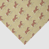 Gaits of the Horse Walk Trot Canter Gallop Sorrel Seidenpapier (Ausschnitt)