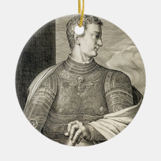 Gaius Caesar "Caligula" (ANZEIGE 12-41) Kaiser von Keramik Ornament (Vorne)