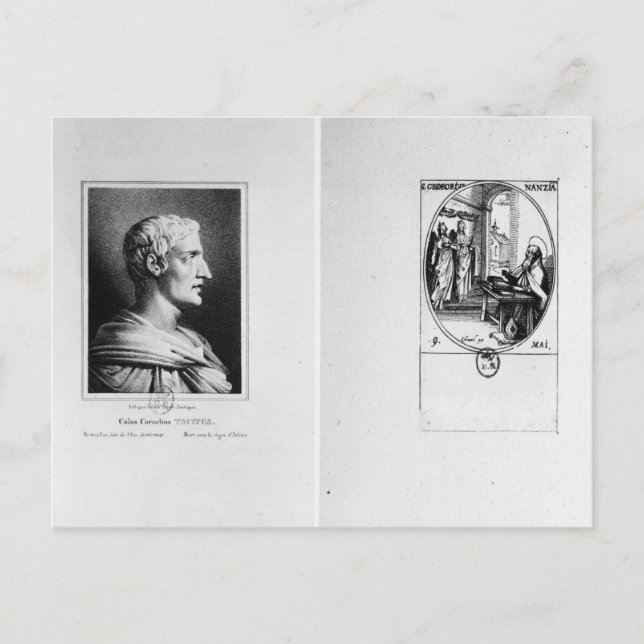 Gaius Cornelius Tacitus graviert von Julien Postkarte (Vorderseite)