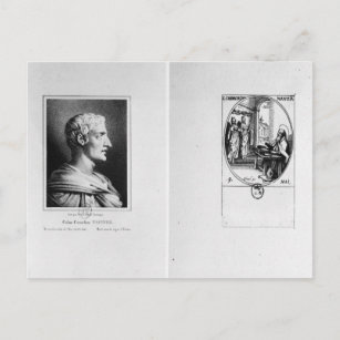 Gaius Cornelius Tacitus graviert von Julien Postkarte