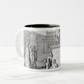 Gaius Gracchus, das vor seinem Vater weint Zweifarbige Tasse (Vorderseite Links)