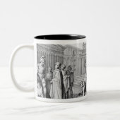 Gaius Gracchus, das vor seinem Vater weint Zweifarbige Tasse (Links)