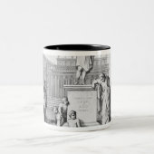 Gaius Gracchus, das vor seinem Vater weint Zweifarbige Tasse (Mittel)